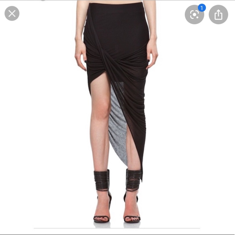 COPY - helmut lang classic skirt asymmetrical